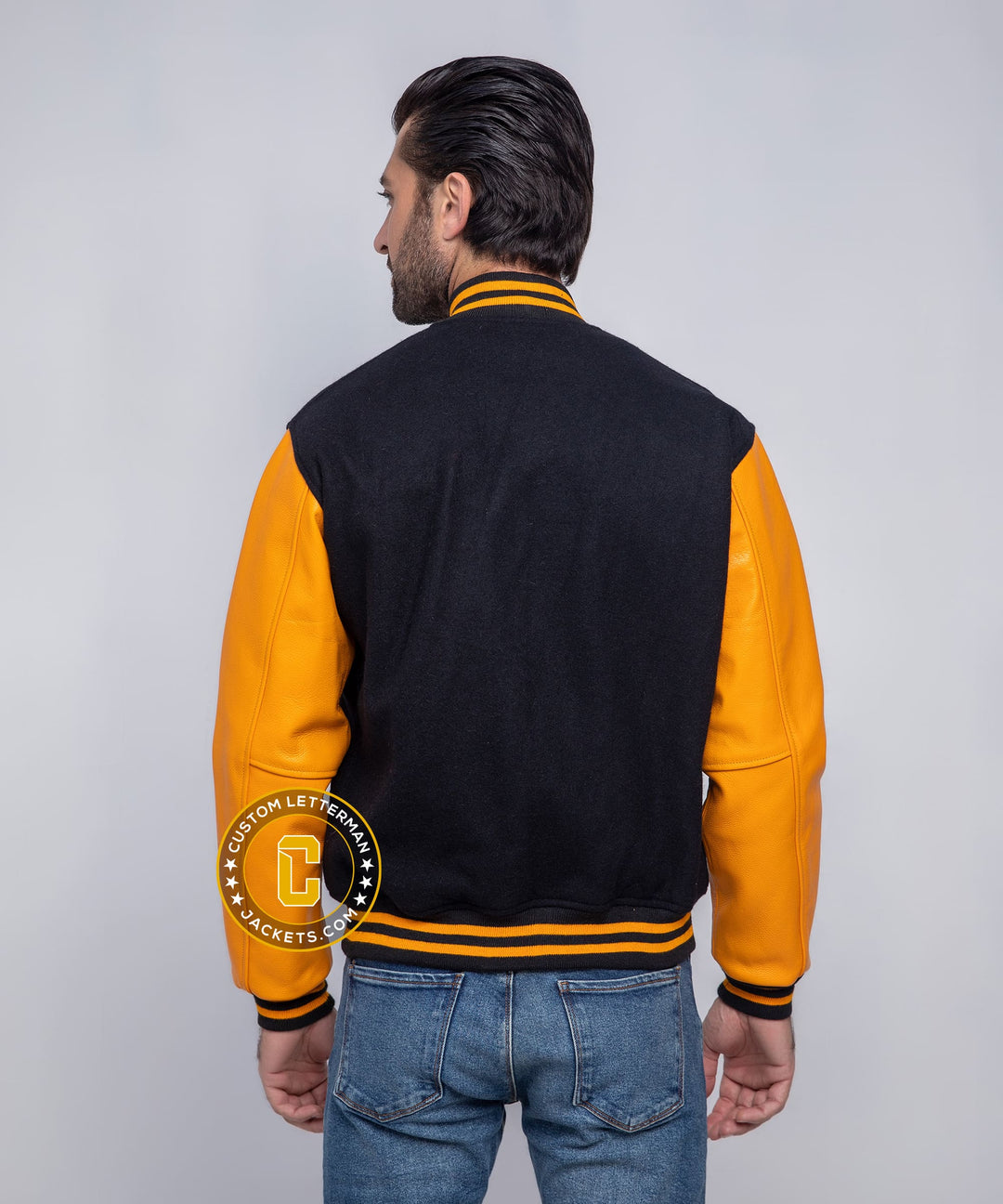 Mens Letterman Jacket Wool Leather Sleeves